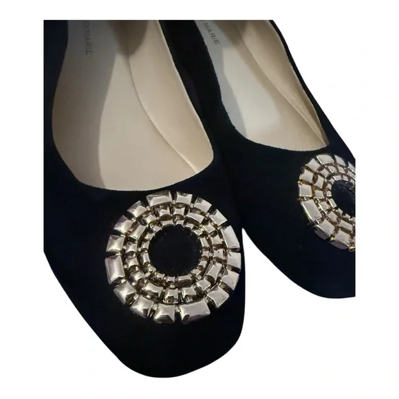 Alex Marie Azalea Black Suede Flat Shoes, size 8 - Picture 4 of 8